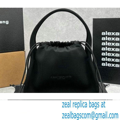 Alexander Wang Ryan Small Bag In Rib Knit Black 2022 - Click Image to Close