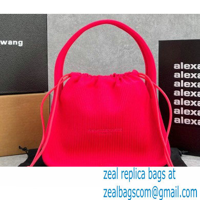 Alexander Wang Ryan Small Bag In Rib Knit Fuchsia 2022