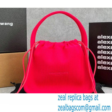 Alexander Wang Ryan Small Bag In Rib Knit Fuchsia 2022 - Click Image to Close