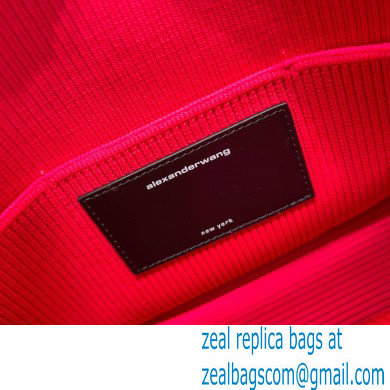 Alexander Wang Ryan Small Bag In Rib Knit Fuchsia 2022