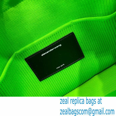 Alexander Wang Ryan Small Bag In Rib Knit Green 2022 - Click Image to Close