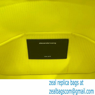 Alexander Wang Ryan Small Bag In Rib Knit Yellow 2022 - Click Image to Close