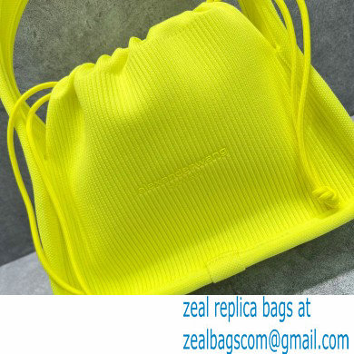 Alexander Wang Ryan Small Bag In Rib Knit Yellow 2022