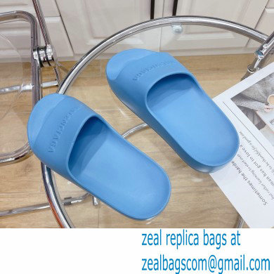 Balenciaga Chunky Slide Sandals in Rubber Blue 2022 - Click Image to Close