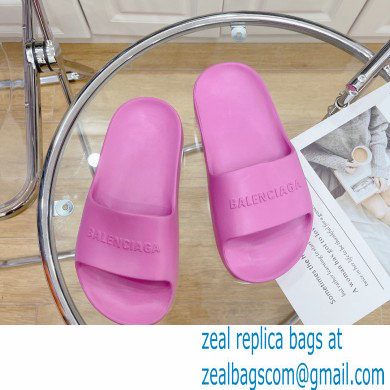 Balenciaga Chunky Slide Sandals in Rubber Pink 2022 - Click Image to Close