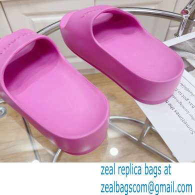 Balenciaga Chunky Slide Sandals in Rubber Pink 2022