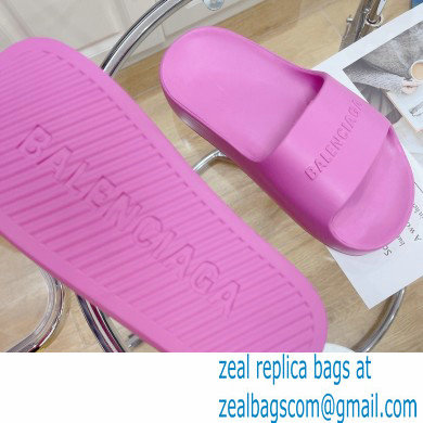 Balenciaga Chunky Slide Sandals in Rubber Pink 2022 - Click Image to Close