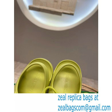 Bottega Veneta Jelly Rubber lace-up flat sandals Yellow 2022