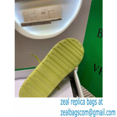 Bottega Veneta Jelly Rubber lace-up flat sandals Yellow 2022 - Click Image to Close