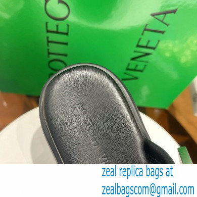 Bottega Veneta Padded technical fabric flash Heel sandals Black 2022 - Click Image to Close