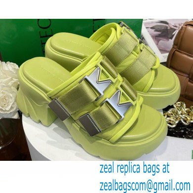 Bottega Veneta Padded technical fabric flash Heel sandals Kiwi 2022 - Click Image to Close