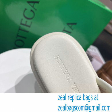 Bottega Veneta Padded technical fabric flash Heel sandals White 2022