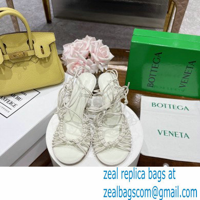 Bottega Veneta dot Heel sandals White 2022 - Click Image to Close