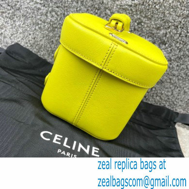 Ceine SMALL BOX cuir triomphe bag in Smooth Calfskin Yellow 2022 - Click Image to Close