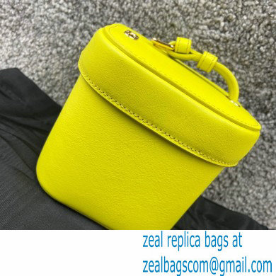 Ceine SMALL BOX cuir triomphe bag in Smooth Calfskin Yellow 2022