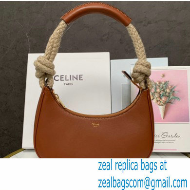 Celine Medium Strap Ava Bag with Rope in smooth Calfskin Brown 2022