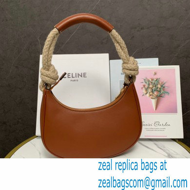 Celine Medium Strap Ava Bag with Rope in smooth Calfskin Brown 2022 - Click Image to Close