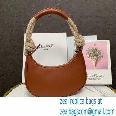 Celine Medium Strap Ava Bag with Rope in smooth Calfskin Brown 2022