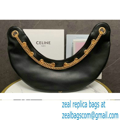 Celine large ava chain bag in smooth Calfskin Black/Gold 2022