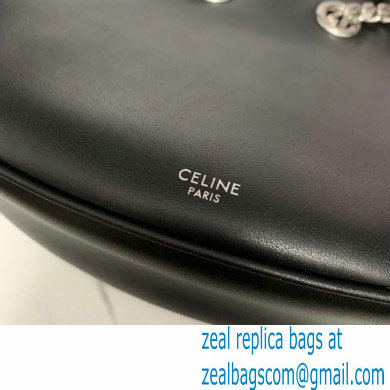 Celine large ava chain bag in smooth Calfskin Black/Silver 2022