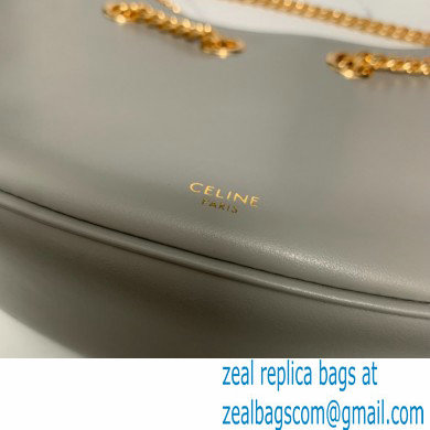 Celine large ava chain bag in smooth Calfskin Gray/Gold 2022 - Click Image to Close