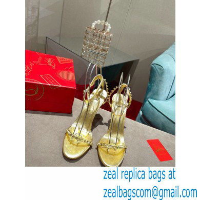 Christian Louboutin Heel 10cm So Me Sandals Gold 2022