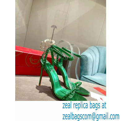 Christian Louboutin Heel 10cm So Me Sandals Green 2022 - Click Image to Close