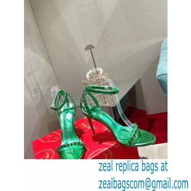 Christian Louboutin Heel 10cm So Me Sandals Green 2022 - Click Image to Close