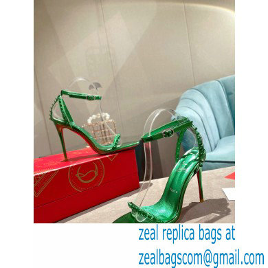 Christian Louboutin Heel 10cm So Me Sandals Green 2022