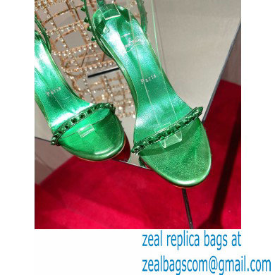 Christian Louboutin Heel 10cm So Me Sandals Green 2022 - Click Image to Close