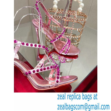 Christian Louboutin Heel 10cm Spikita Strap Sandals Pink 2022