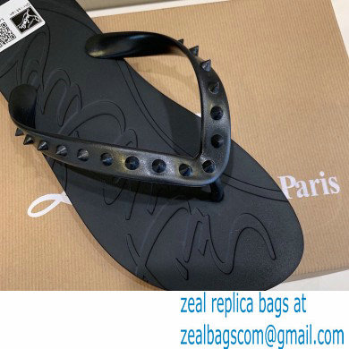 Christian Louboutin PVC SLIPPERS BLACK - Click Image to Close