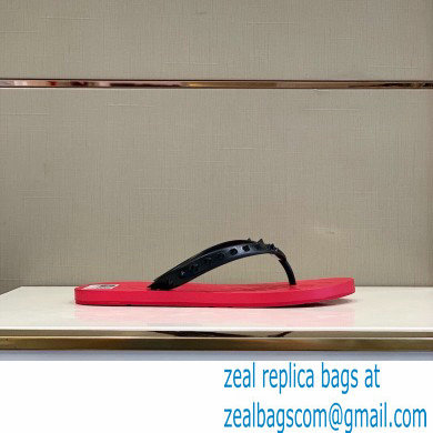 Christian Louboutin PVC SLIPPERS RED