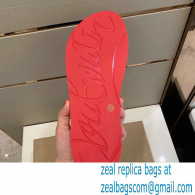 Christian Louboutin PVC SLIPPERS RED - Click Image to Close