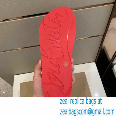 Christian Louboutin PVC SLIPPERS RED