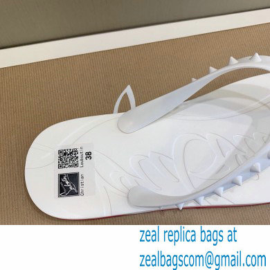 Christian Louboutin PVC SLIPPERS WHITE