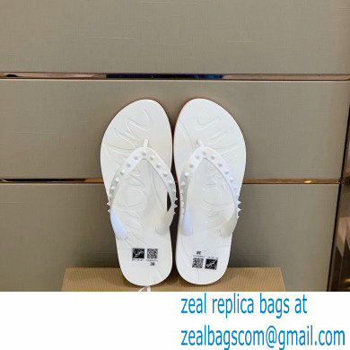 Christian Louboutin PVC SLIPPERS WHITE