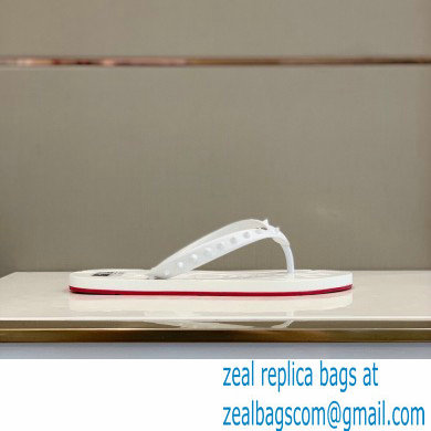 Christian Louboutin PVC SLIPPERS WHITE