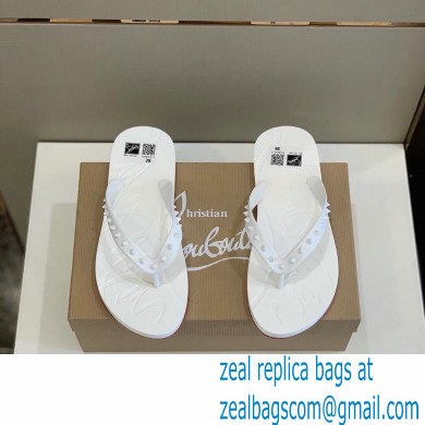 Christian Louboutin PVC SLIPPERS WHITE