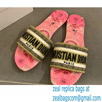 Dior Embroidered Cotton Dway Slides 01 2022 - Click Image to Close