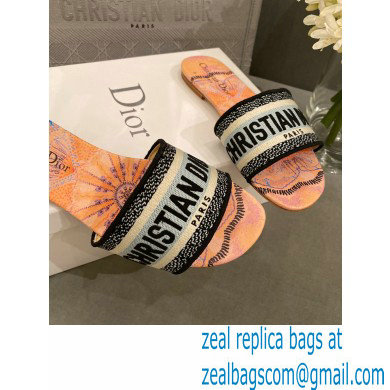Dior Embroidered Cotton Dway Slides 02 2022