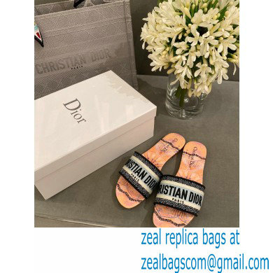 Dior Embroidered Cotton Dway Slides 02 2022 - Click Image to Close