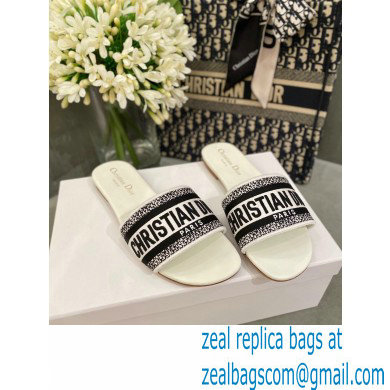 Dior Embroidered Cotton Dway Slides 06 2022