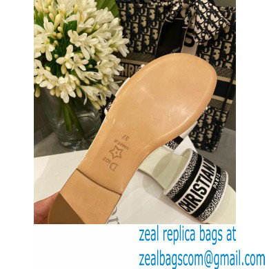 Dior Embroidered Cotton Dway Slides 06 2022 - Click Image to Close