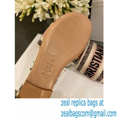 Dior Embroidered Cotton Dway Slides 08 2022 - Click Image to Close