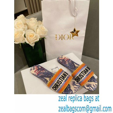 Dior Embroidered Cotton Dway Slides 11 2022