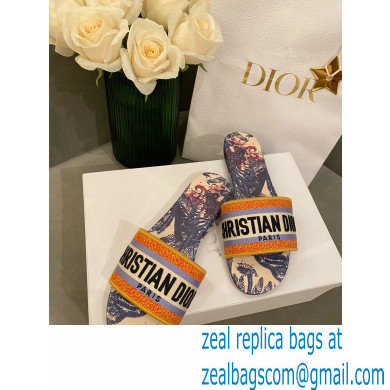 Dior Embroidered Cotton Dway Slides 11 2022