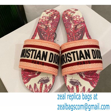 Dior Embroidered Cotton Dway Slides 12 2022 - Click Image to Close