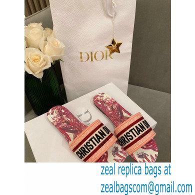 Dior Embroidered Cotton Dway Slides 12 2022 - Click Image to Close