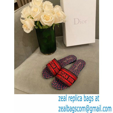 Dior Embroidered Cotton Dway Slides 14 2022